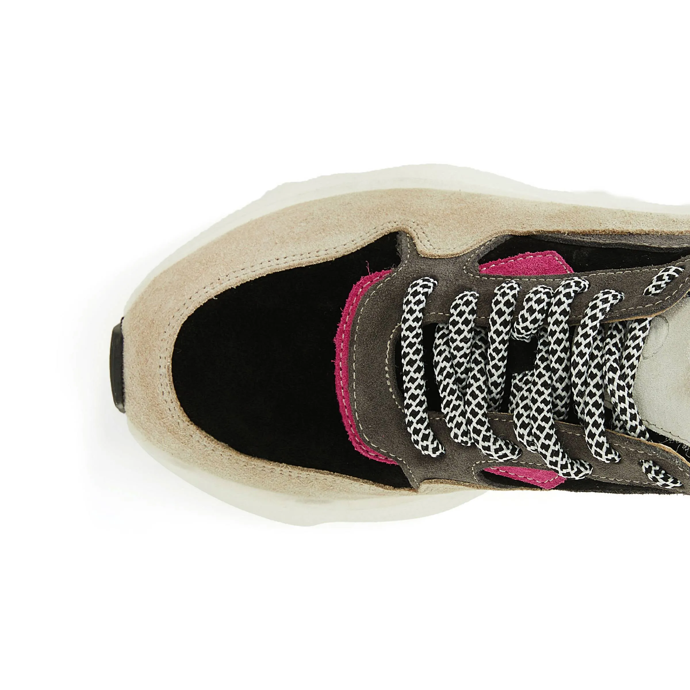 Women's Suede Calf Leather Handmade Sneakers W5000