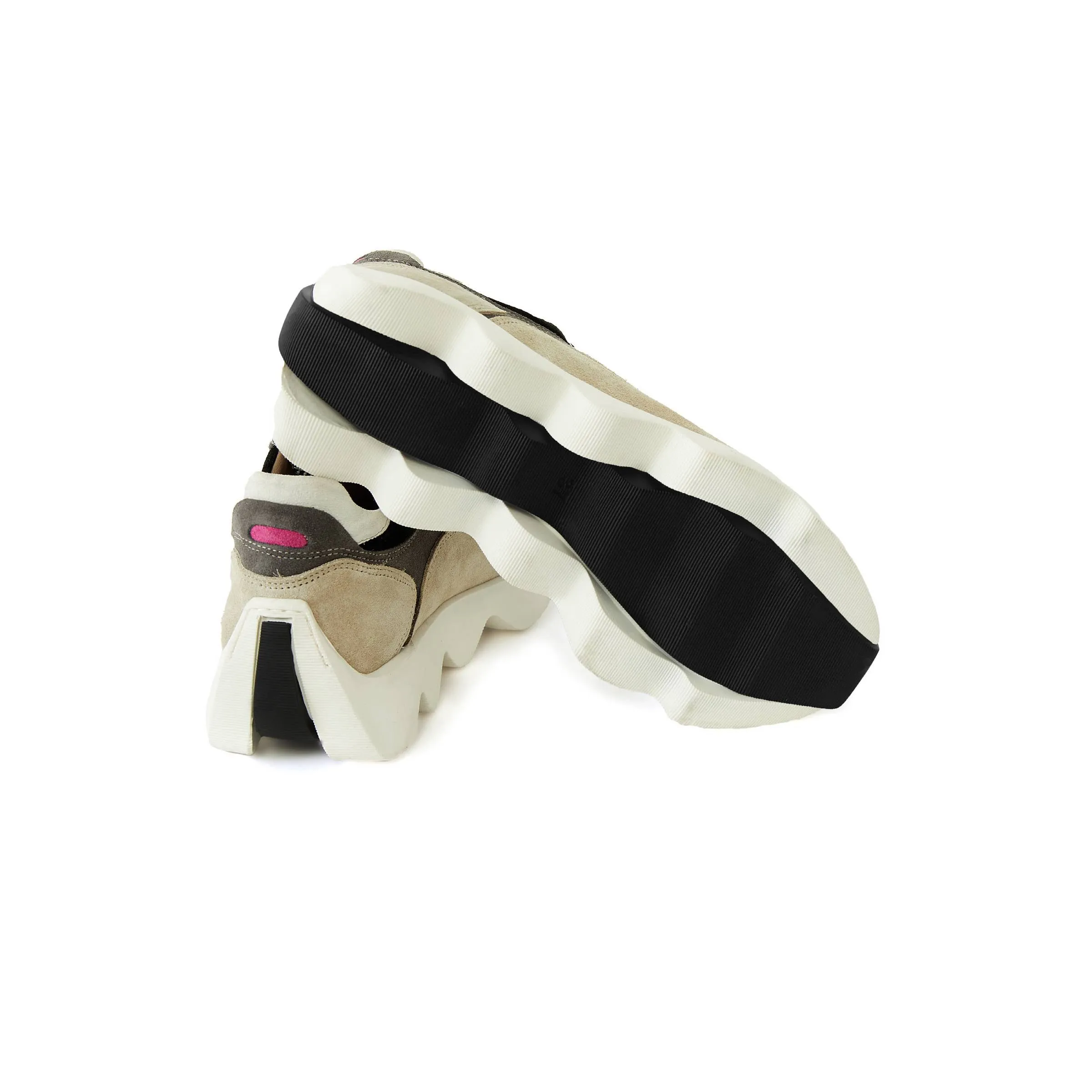 Women's Suede Calf Leather Handmade Sneakers W5000