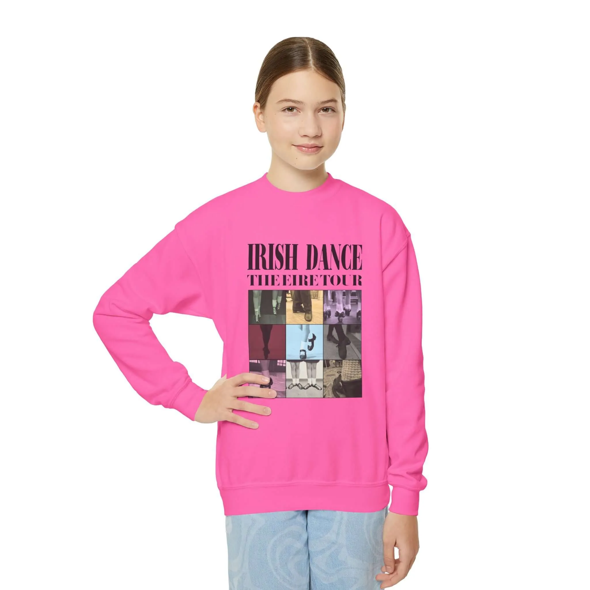 Youth Eire Tour Crewneck Sweatshirt – For Young Dancers with Styl