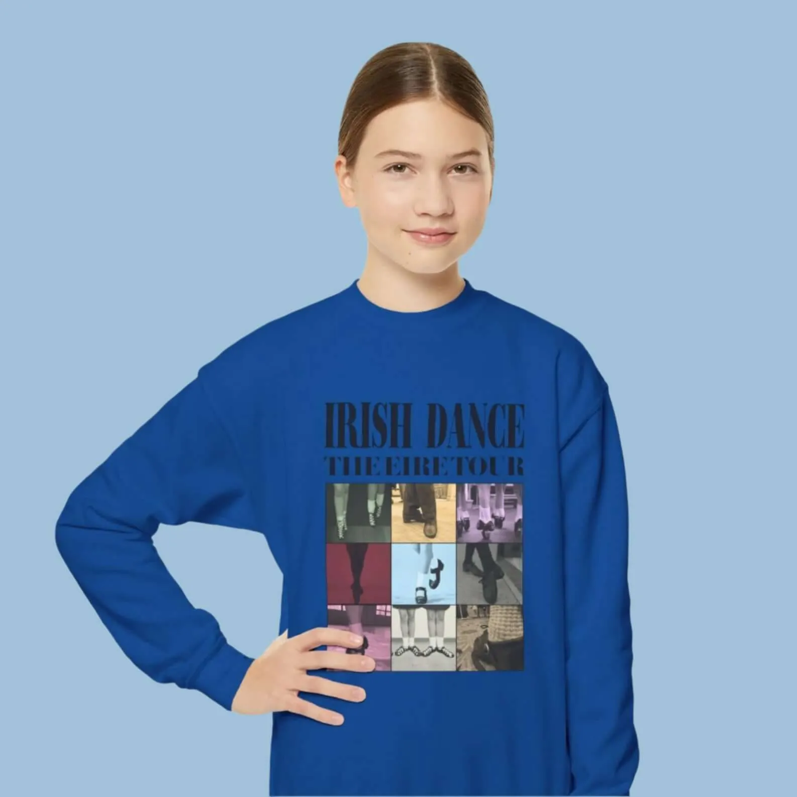 Youth Eire Tour Crewneck Sweatshirt – For Young Dancers with Styl