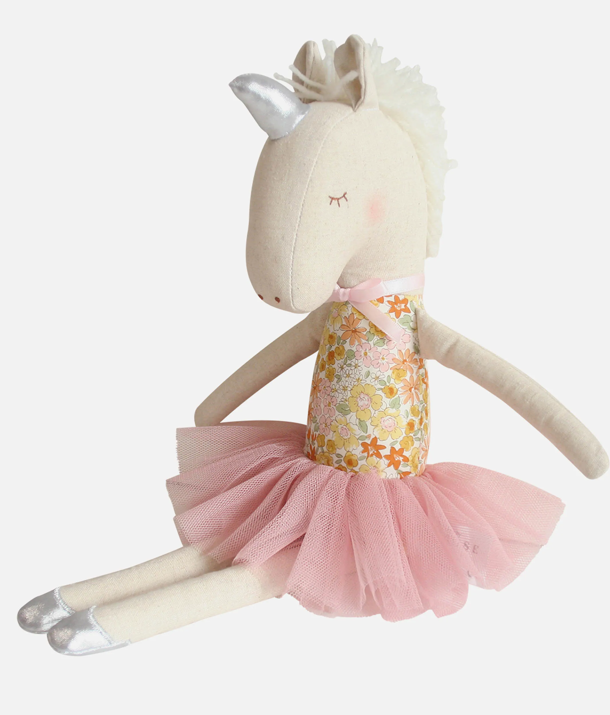 Yvette Unicorn Soft Doll, Pink Tutu Skirt