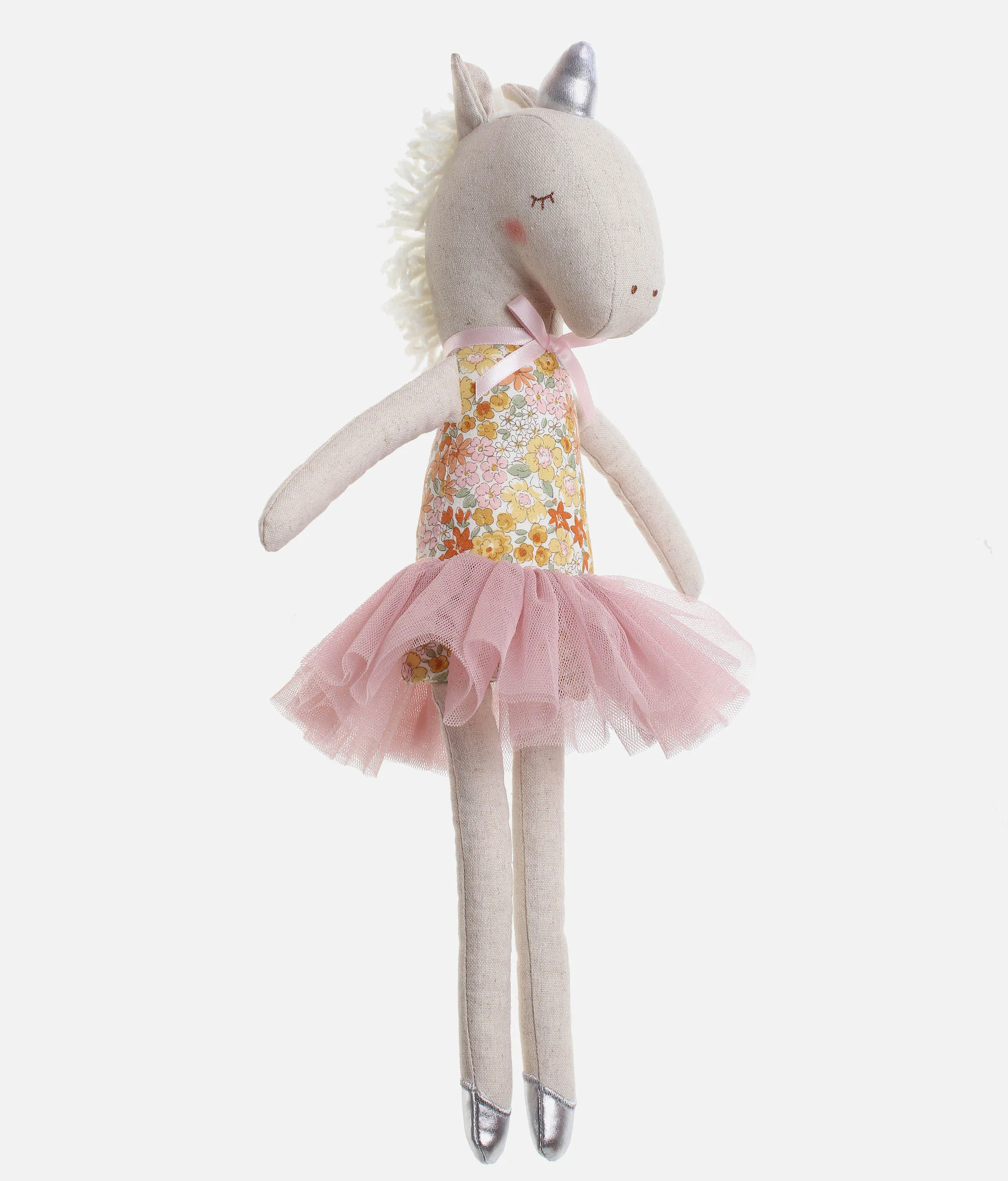Yvette Unicorn Soft Doll, Pink Tutu Skirt